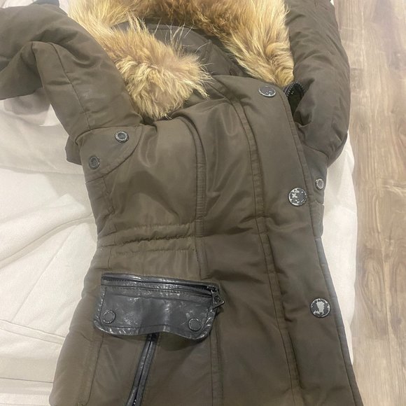 Rudsak Women's Brown Down Parka with Removable Fur - Picture 9 of 10